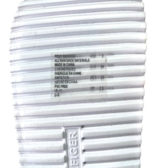 Tommy Hilfiger Kids Gold, Silver, & Copper Rainbow Slides - Picture 4 of 6